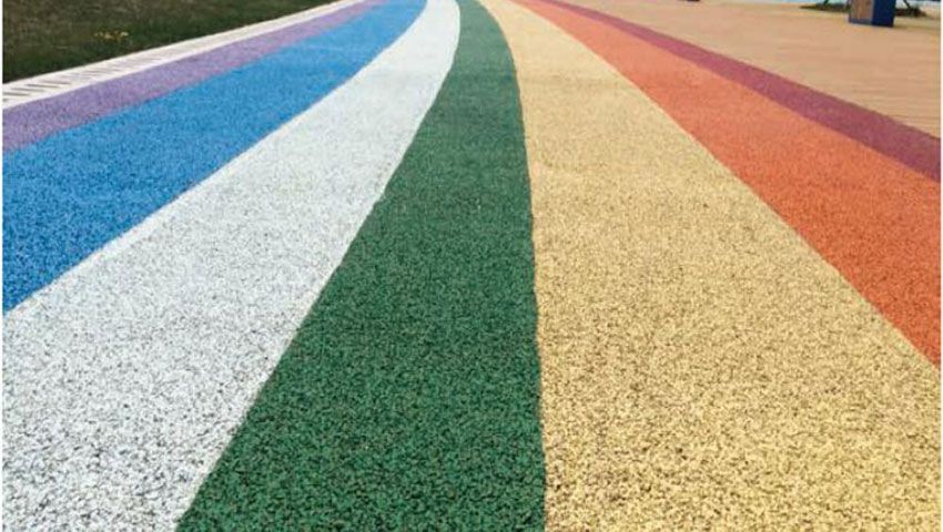 透水混凝土路面、彩色路面上色密封處理設備(聚氨酯噴涂機)-京華邦威